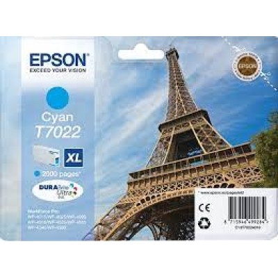 Epson C13T70224010 (T7022) Mavi XL Orjinal Kartuş - WP-4015DN (U) (T8609) hemen satın al!
