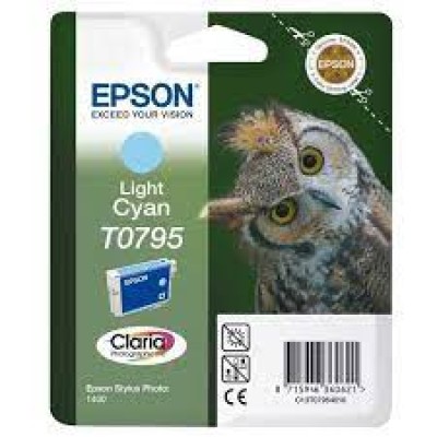 Epson C13T07954020 (T0795) Açık Mavi Orjinal Kartuş - Stylus Photo 1400 (C) (T15215) hemen satın al!