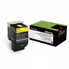 Lexmark 80C8HYE Sarı Orjinal Toner - CX410 / CX510
