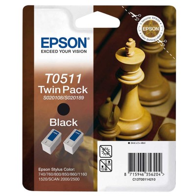 Epson C13S020108 (T0511) Siyah Orjinal Kartuş - Stylus 1160 (U) (T10791) hemen satın al!