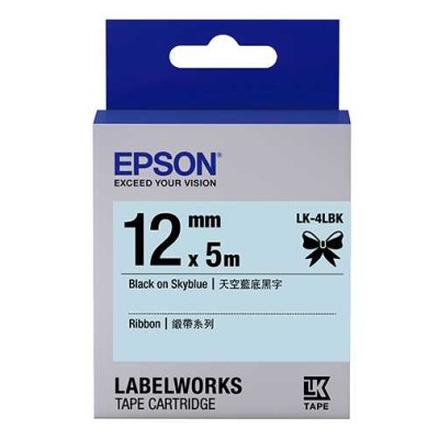 Epson C53S654032 (LK-4LBK) Gök Mavisi Üzerine Siyah Orjinal Etiket Şeridi - LW-400 (T11357) hemen satın al!
