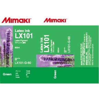 Mimaki LX101-G-60 Yeşil Orjinal Lateks Mürekkep JV400-130LX , JV400-160LX (T11214) hemen satın al!