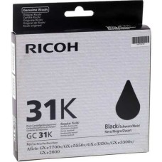 Ricoh GC-31 Siyah Orjinal Kartuş (405688) GXe3300N, GXe3350N, GXe5550N, GXe7770N