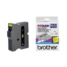 Brother TX-651 Sarı Üstüne Siyah Orjinal Etiket Şeridi - 24mm x 15m