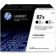 HP CF287XD (87X) 2'li Paket Siyah Orjinal Toner Yüksek Kapasite - M501 / M506