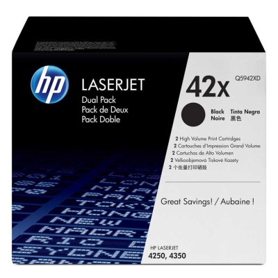 HP Q5942XD (42X) İkili Paket Orjinal Toner Yüksek Kapasite - Laserjet 4250 (T12926) hemen satın al!