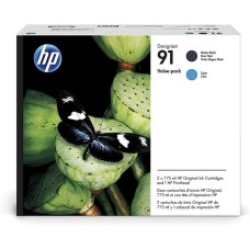 HP P2V35A (91) Mat Siyah-Mavi İkili Paket Orjinal Baskı Kafası - Designjet Z6100