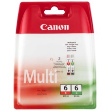 Canon BCI-6R / BCI-6G (8891A010AA) İkili Paket Orjinal Kartuş - BJC-8200