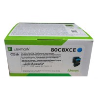 Lexmark 80C8XCE 808XC Mavi Orjinal Toner - CX510