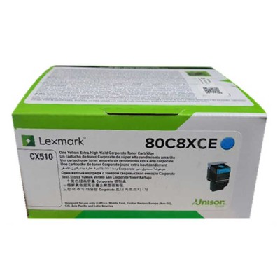 Lexmark 80C8XCE (808XC) Mavi Orjinal Toner - CX510 (T13221) hemen satın al!