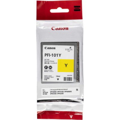 Canon PFI-101Y (0886B001AA) Sarı Orjinal Kartuş - IPF6000s / IPF5000 (T13539) hemen satın al!