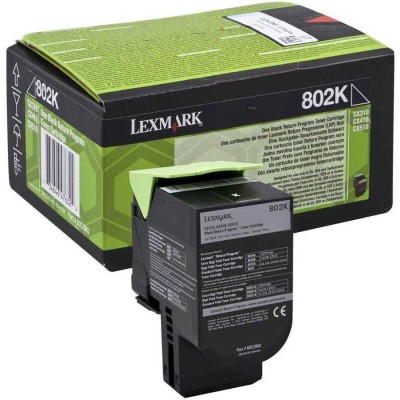 Lexmark 80C20K0 (802K) Siyah Orjinal Toner - CX310 / CX410 (T13583) hemen satın al!