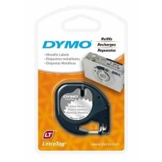 Dymo 91208 Metalik Silver Orjinal Şerit 12mm x 4m