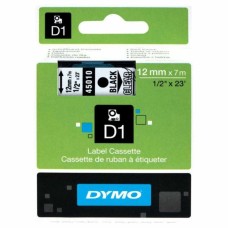 Dymo 45010 Şeffaf Üzerine Siyah Etiket Şeridi