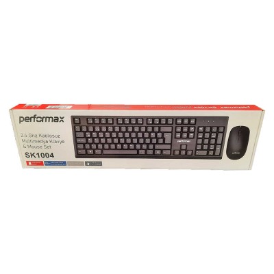 Performax SK1004 Kablosuz Siyah Klavye + Mouse Set (T15745) hemen satın al!