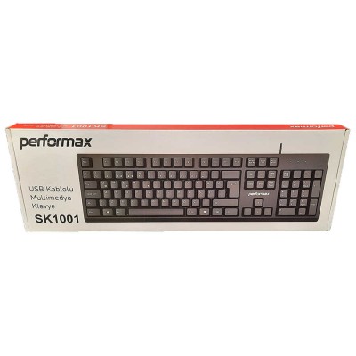 Performax SK1001 Kablolu Siyah Q Klavye (T15742) hemen satın al!