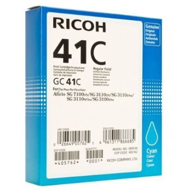 Ricoh GC41C 405762 Geljet Mavi Orjinal Kartuş (U) (T15970) hemen satın al!