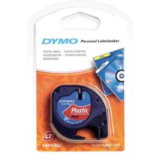 Dymo 91203 Beyaz Üzerine Kırmızı Şerit 12mm x 4m