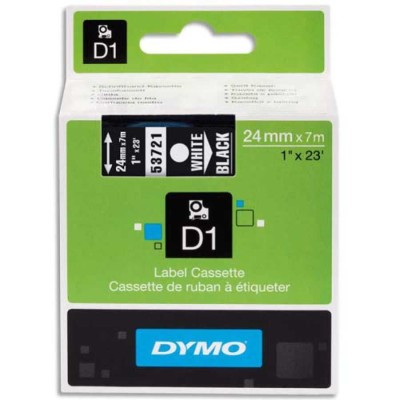 Dymo 53721 Siyah Beyaz D1 Yedek Şerit 24mm x 7mt (T16341) hemen satın al!