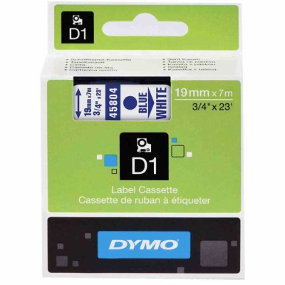 Dymo 45804 D1 Beyaz-Mavi Yedek Şerit 19mm x 7m (T16350) hemen satın al!