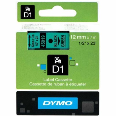 Dymo 45019 D1 45019 12mm x 7m Yeşil Üzerine Siyah Orjinal Şerit - S0720590 (T16330) hemen satın al!