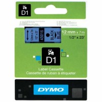 Dymo 45016 Mavi-Siyah D1 Yedek Şerit (12 mm x 7 m)