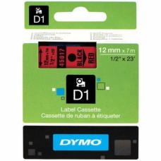 Dymo 45017 Kırmızı-Siyah D1 Yedek Şerit (12 mm x 7 m)