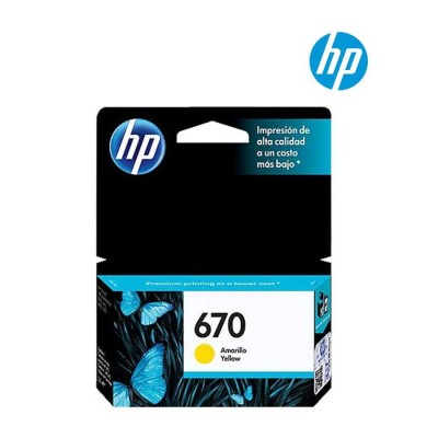 HP CZ116A (670) Sarı Orjinal Kartuş - HP Deskjet 3525 (T16485) hemen satın al!