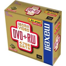 Maxell DVD-RW 4.7GB 1-4X 5'li Paket Yeniden Yazılabilir Rewritable Disk