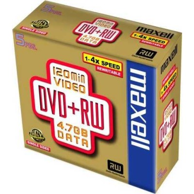 Maxell DVD-RW 4.7GB 1-4X 5li Paket Yeniden Yazılabilir Rewritable Disk (T16540) hemen satın al!