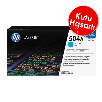 HP CE251A (504A) Mavi Orjinal Toner - CP3525 / CM3530 (C) (T17599) hemen satın al!