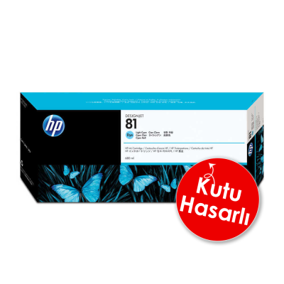 HP C4934A (81) Açık Mavi Orjinal Kartuş - DesignJet 5000 / 5500 (U) hemen satın al!