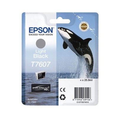 Epson C13T76074010 (T7607) Açık Siyah Orjinal Kartuş - SureColor SC-P600 hemen satın al!