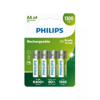 Philips R6B4A130/10 Şarj Edilebilir Pil AA 1300 mAh