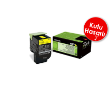 Lexmark 80C20Y0 802Y Sarı Orjinal Toner - CX310 / CX410