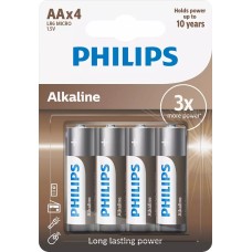 Philips LR6A4B/10 Alkaline Pil AA 1.5V