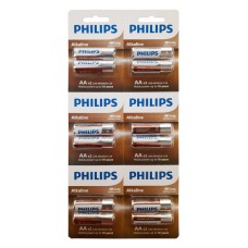 Philips LR6A12S/10 Alkaline Pil AA 12Lİ 6x2