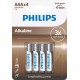 Philips LR03A4B/10 Alkaline Pil AAA 1.5V
