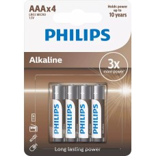 Philips LR03A4B/10 Alkaline Pil AAA 1.5V