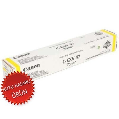 En uygun Canon C EXV47 Y 8519B002 Sarı Orjinal Toner IR C250i IR C350i hemen satın al!