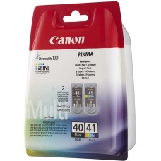 Canon PG 40 CL 41 Siyah Renkli İkili Paket Orjinal Kartuş iP1200 iP1300