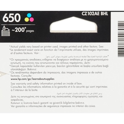 En uygun HP 650 CZ101A / CZ102A Set Orjinal Kartuş Avantaj Paket hemen satın al!