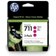 HP 711 CZ135A Kırmızı Orjinal Kartuş 3lü Paket - DesignJet T120