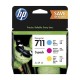 HP 711 P2V32A Renkli Orjinal Kartuş 3lü Paket - DesignJet T120